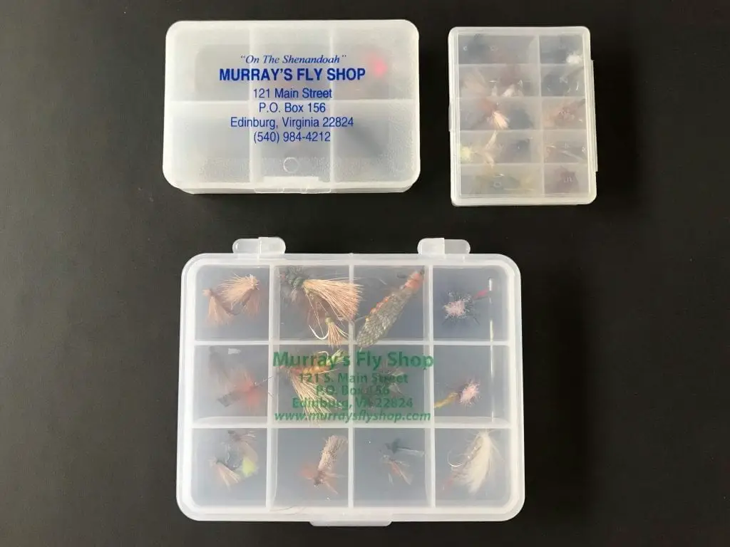 Multiple fly cases to store dry flies