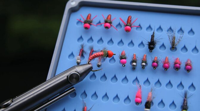 Fly fishing nymphs: a neon underwater shocker