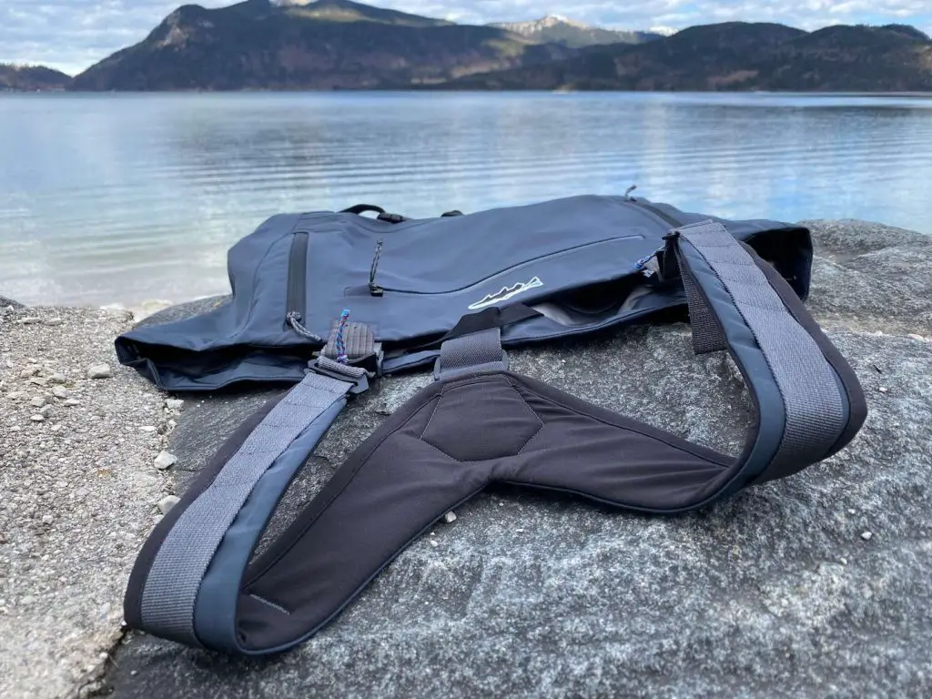 A new quick release suspender system is part of the Patagonia Swiftcurrent Waders