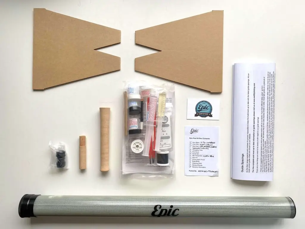 Epic Fly Rod Building Kit Content