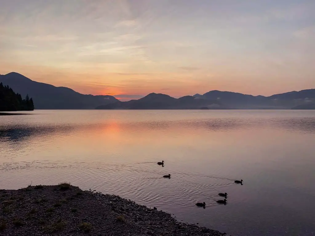 Walchensee sunset