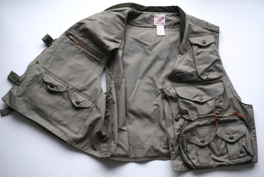 Filson Fly Fishing Vest Inside