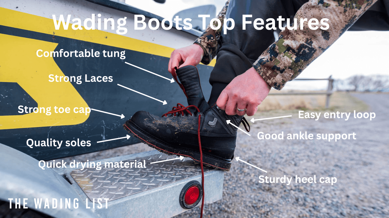 The Wading List - Wading Boots Top Features