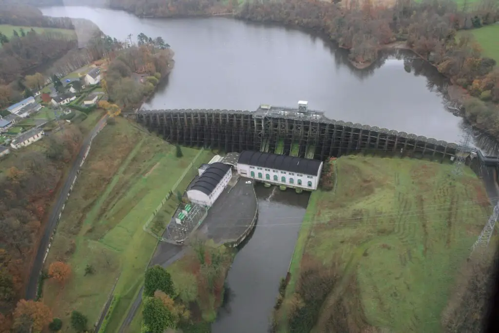 Dam on the Selune River, France