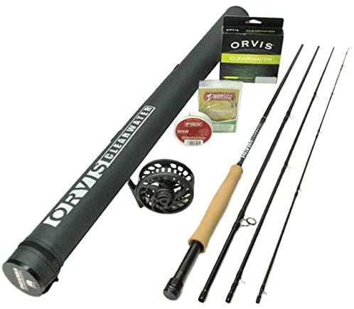 Leader Line $99 Retail NEW Crystal River Fly Fishing COMBO REEL & 8' ROD PLUS 