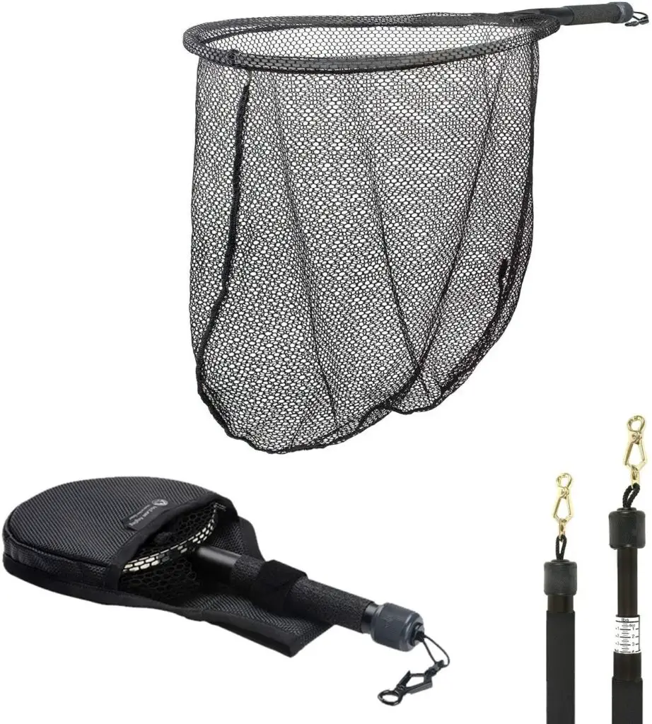 McLean Angling Spring Foldable Travel Weigh Freshwater Small Landing Net