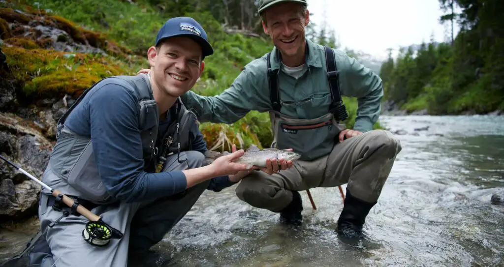 Max Natmessnig fly fishing river Lech, Austria