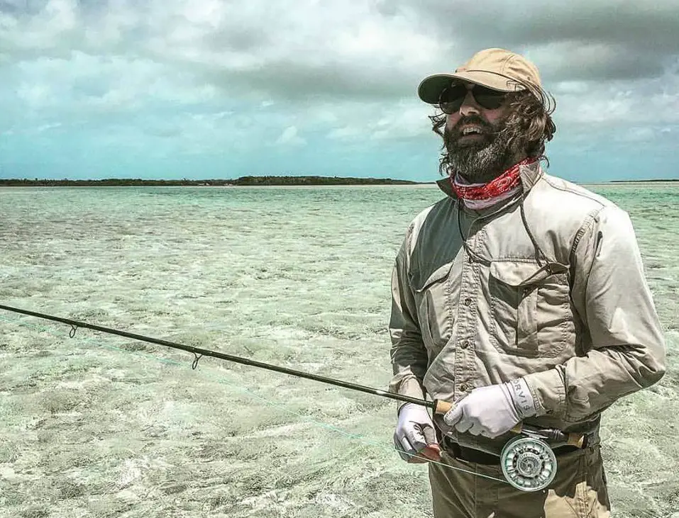 David Coggins fishing for bonefish in the Bahamas - Photo: Markley Boyer