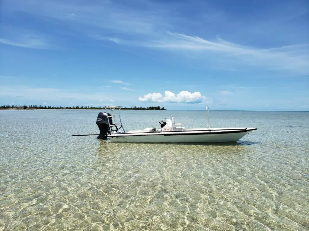 My office when out with clients - Fly fishing Berry Islands 2021. 