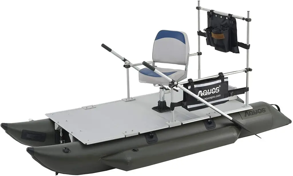 AQUOS Heavy-Duty for One Series FM 10.2 ft plus Inflatable Fishing Pontoon Boat