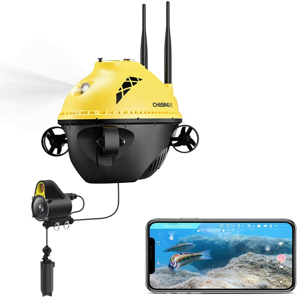 Chasing F1 Underwater Drone