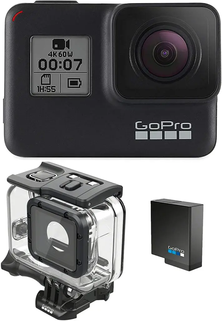 GoPro HERO7 Black + Extra Battery + Super Suit Dive Housing Case
