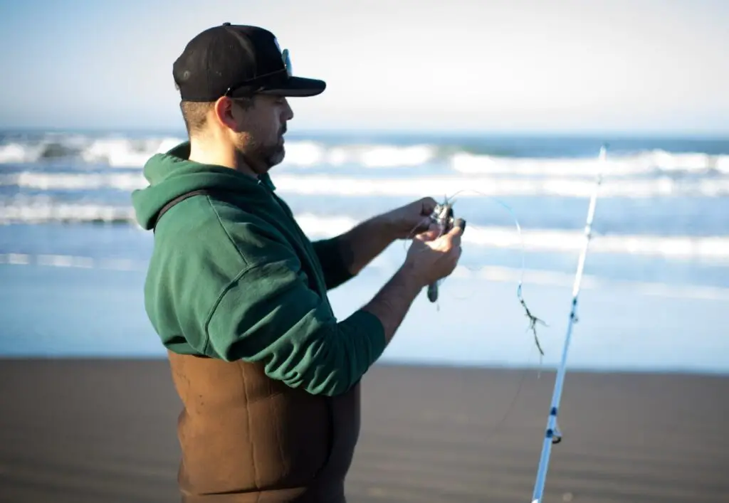 Fisherman wearing Neoprene Chest Waders