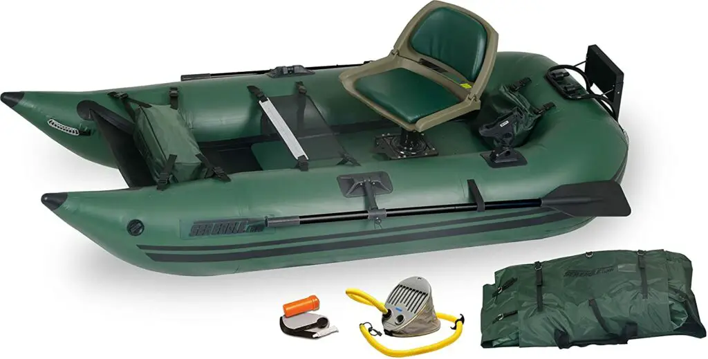 Sea Eagle 285 Inflatable Frameless Fishing Pontoon Boat - Pro Package