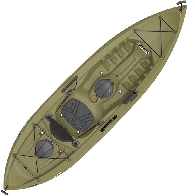 Lifetime Tamarack Angler Sit-On-Top Kayak, Olive, 120