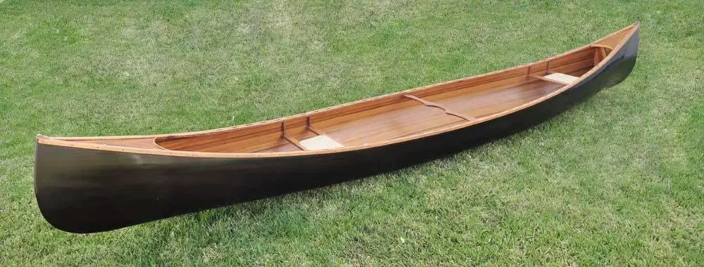 Old Modern Handicra's Wooden Canoe Dark