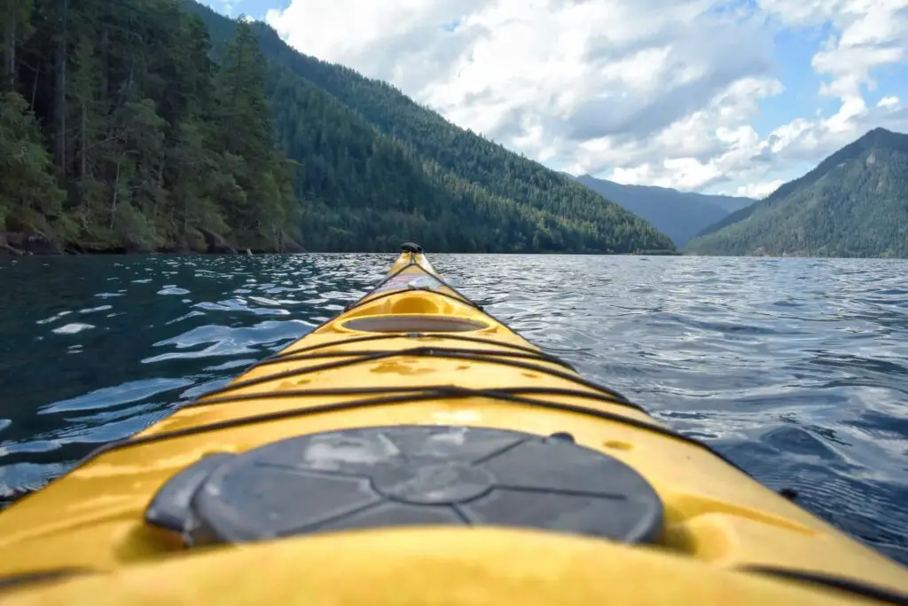 View from a fishing kayak