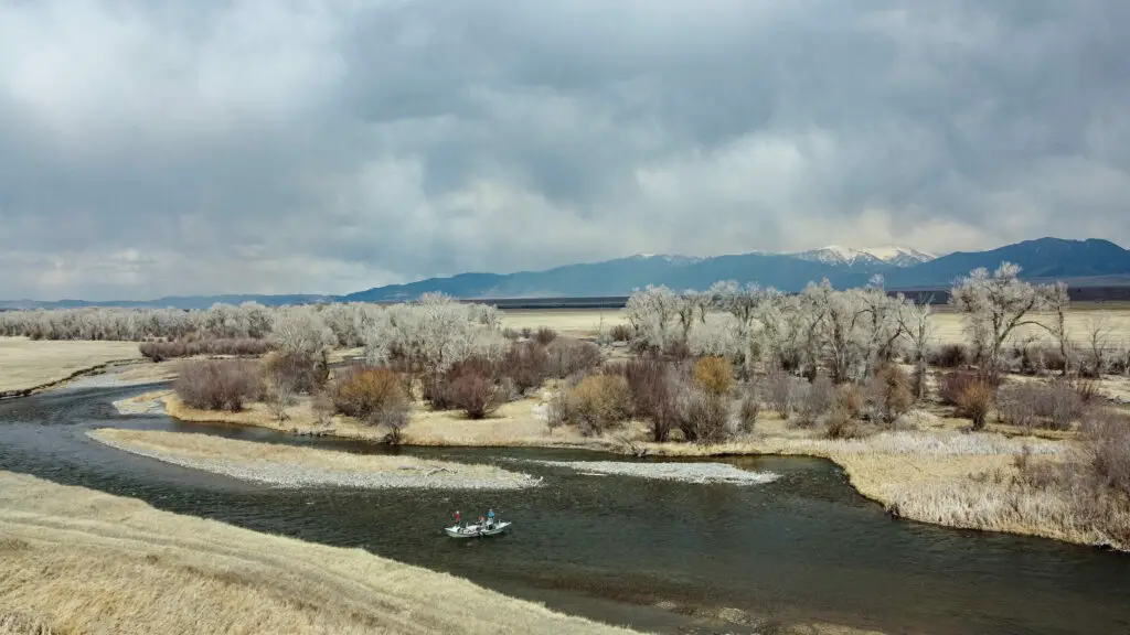 Aerial photo of the Upper Madison river - Montana Fly Fishing