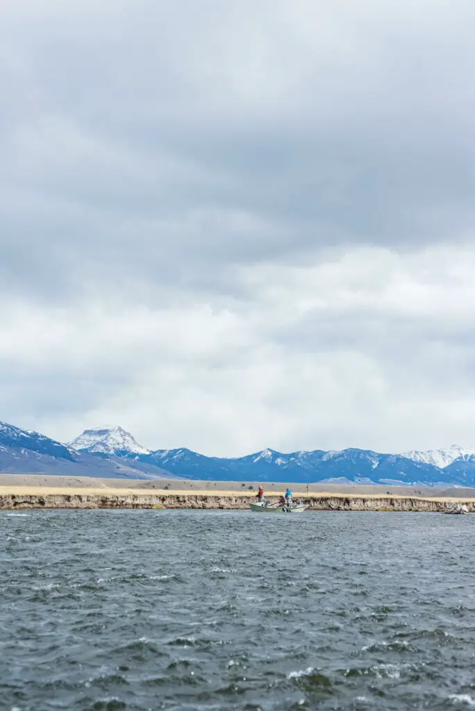 Upper Madison River (sphinx mountain is the prominent peak)