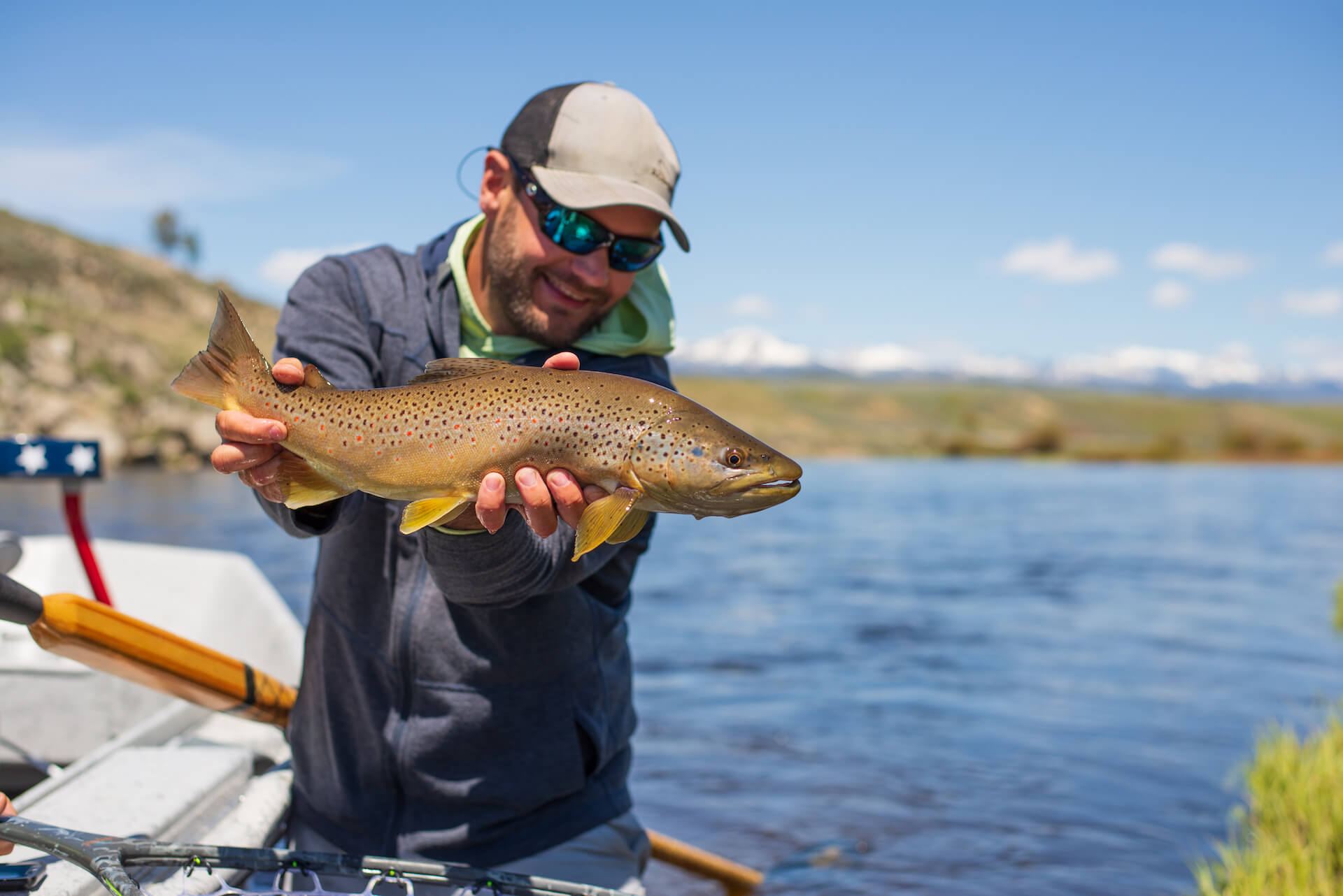 A nice Montana brown taken during a salmon fly hatch