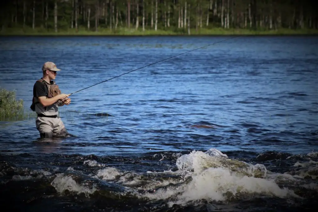 2wt Fly Rod Fishing on a River