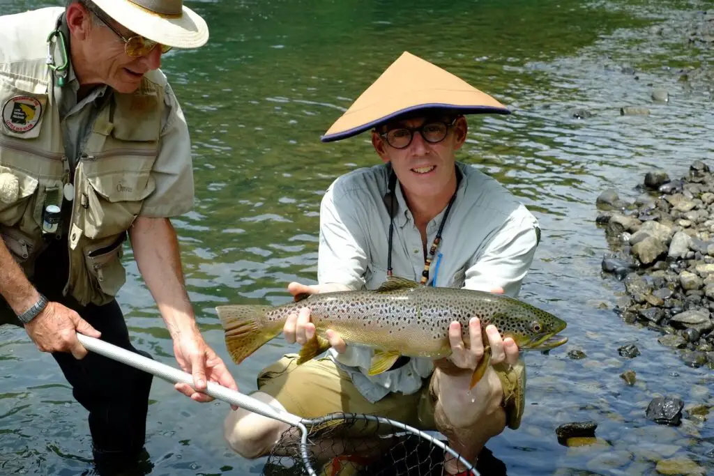 Big brown trout from the Little Red River