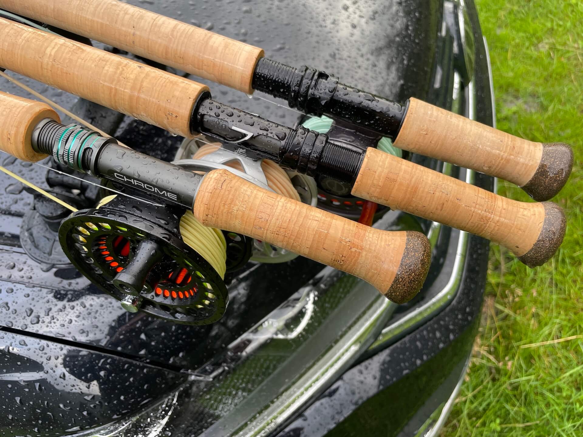 Medium fast Two-handed fly fishing rod spey and switch fly rod with cordura tube 