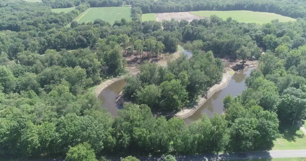 Dowagiac River Meandering Bend