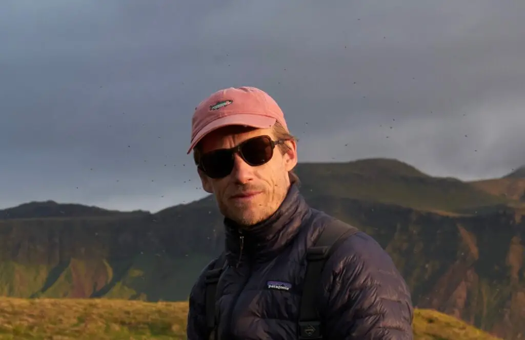 Fly Fisherman wearing the Ombraz Teton's Sunglasses 