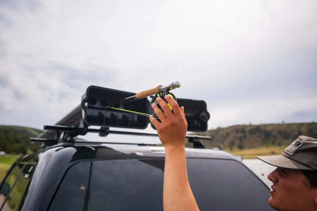 Storing the Redington Original Kit in the Riversmith River Quiver Roof Rod Rack