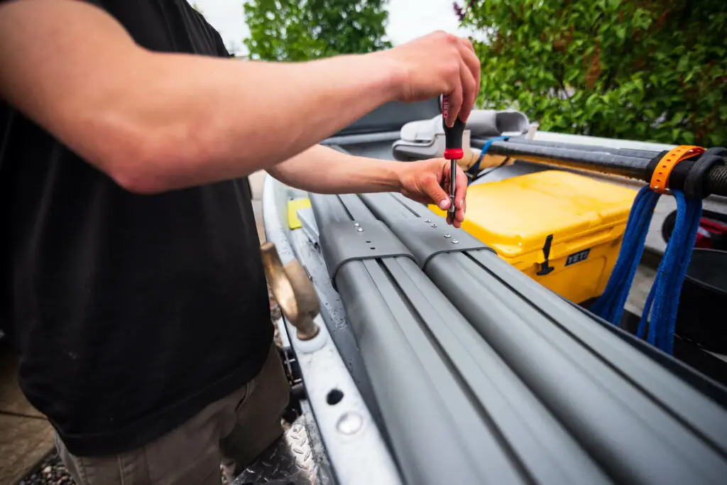 Attaching the Riversmith River Quiver to the roof of a truck