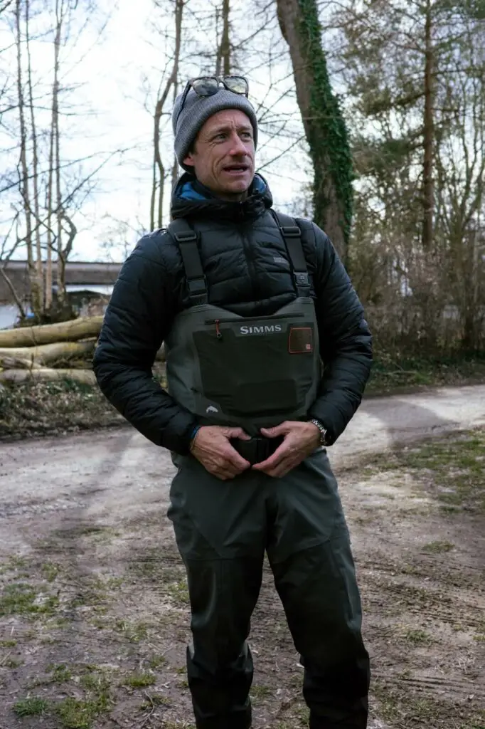 Simms M's G3 Guide Stockingfoot Waders Review while fly fishing for sea trout