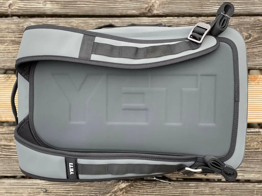 YETI Panga 28 Backpack on dock