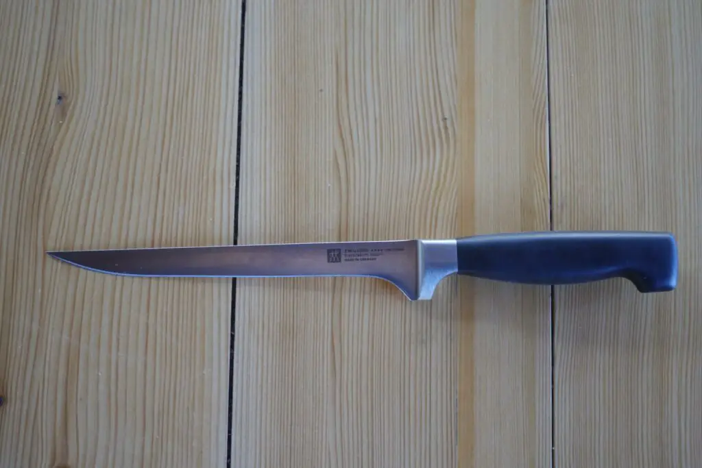 Zwilling Pro Fillet Knife on a table