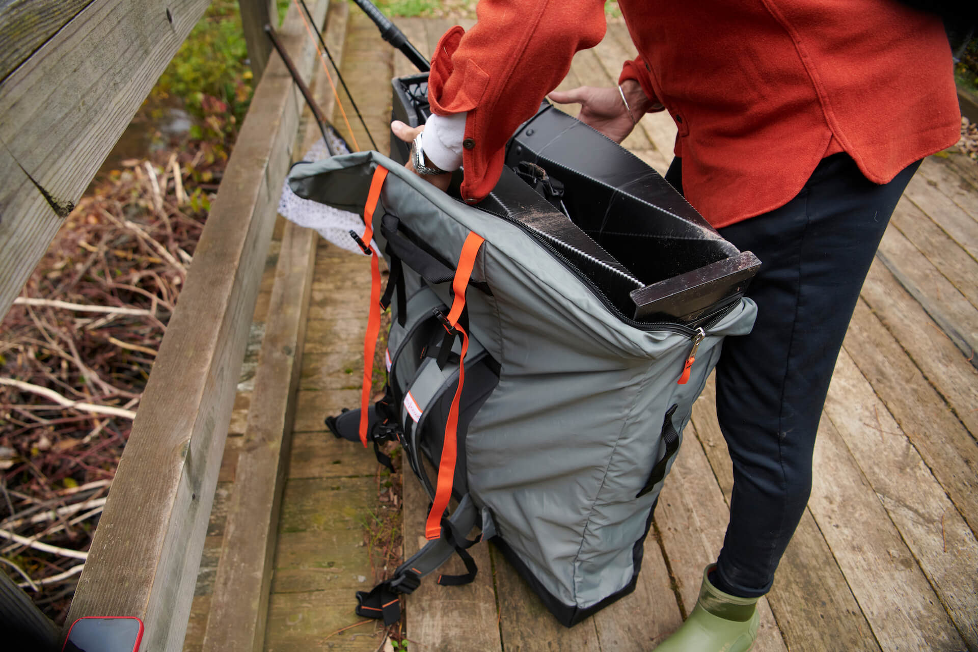 Getting the Oru Beach kayak out of its bag