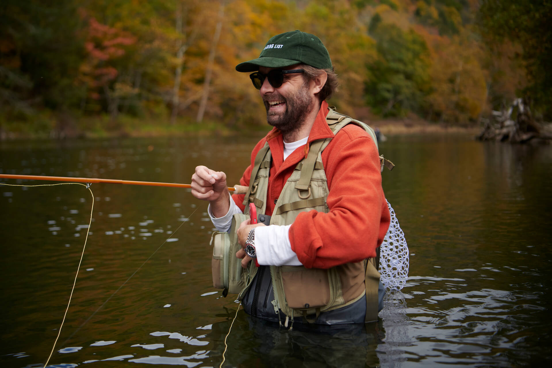 Filson Moleskine Shirt during some fall fly fishing