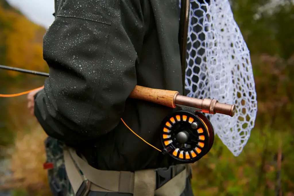 Filson Skagit Rain Jacket raindrops detail