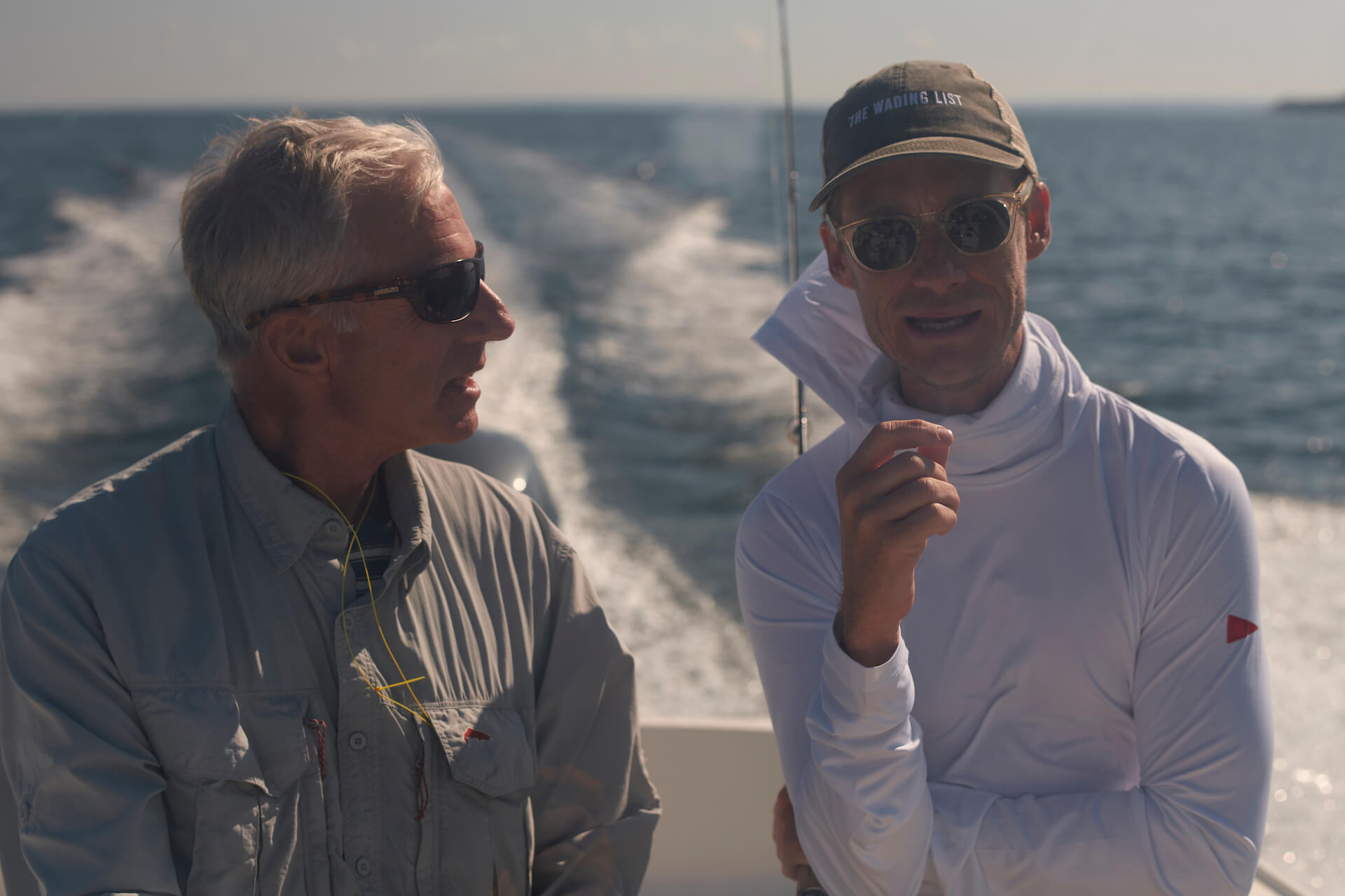 A classic fishing shirt on the left with chest pockets and the more athletic Florence X Sun Pro on the right