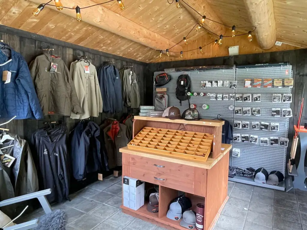 Tackle shop at Grindal