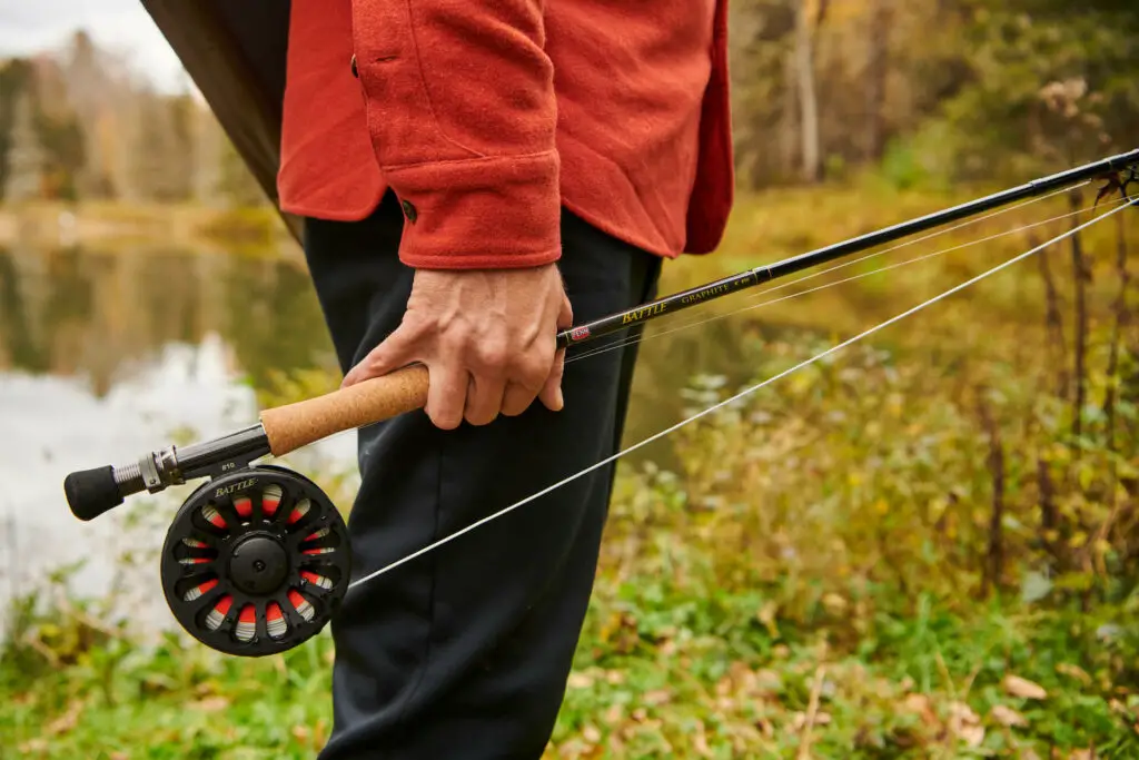 The Penn Pattle Fly Rod Combo during our testing process. 