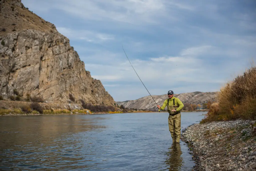 Redington Crosswater Waders on River Action