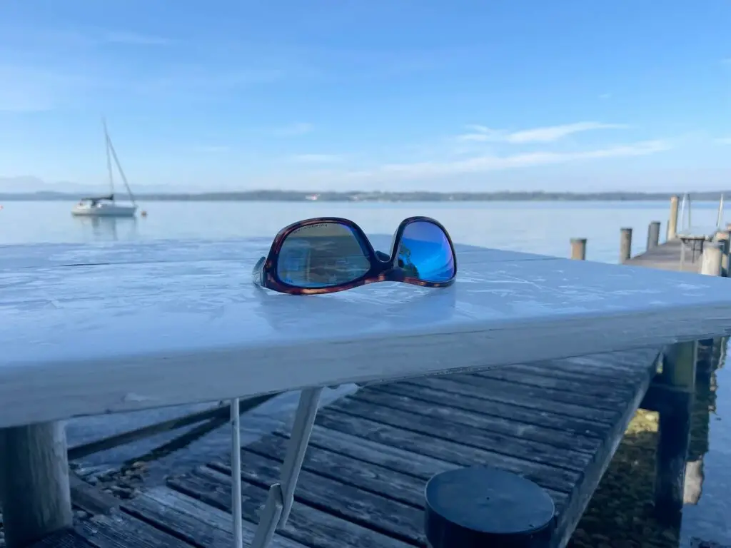 Wiley X Glory sunglasses on table