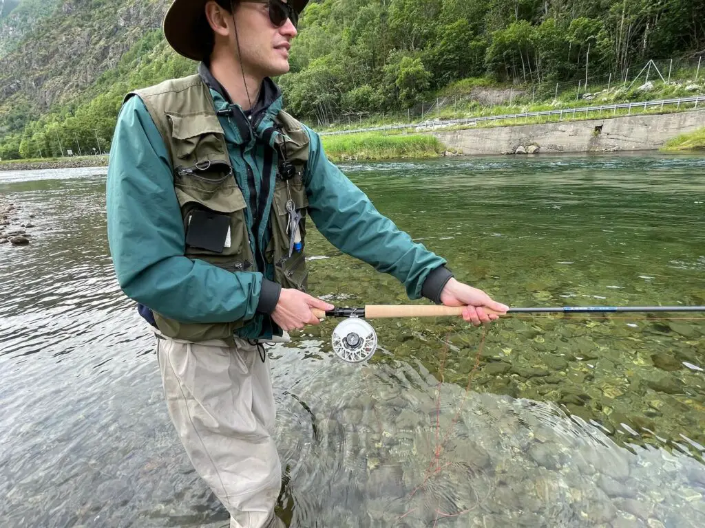 Salmon fishing with the Abel Rove fly reel