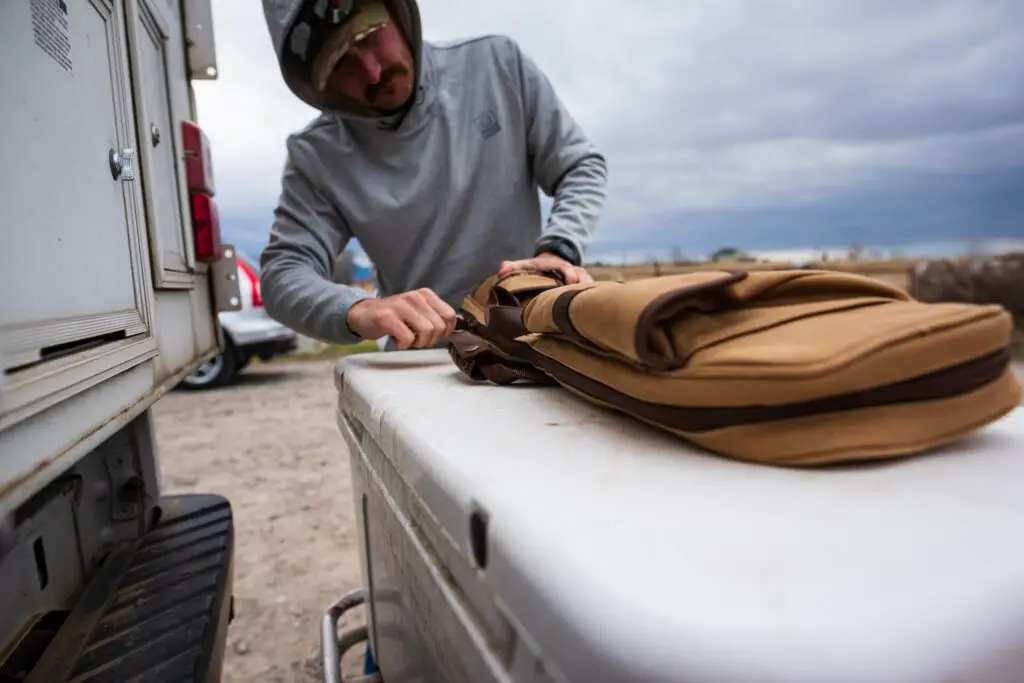 Opening the L.L.Bean Rod Case