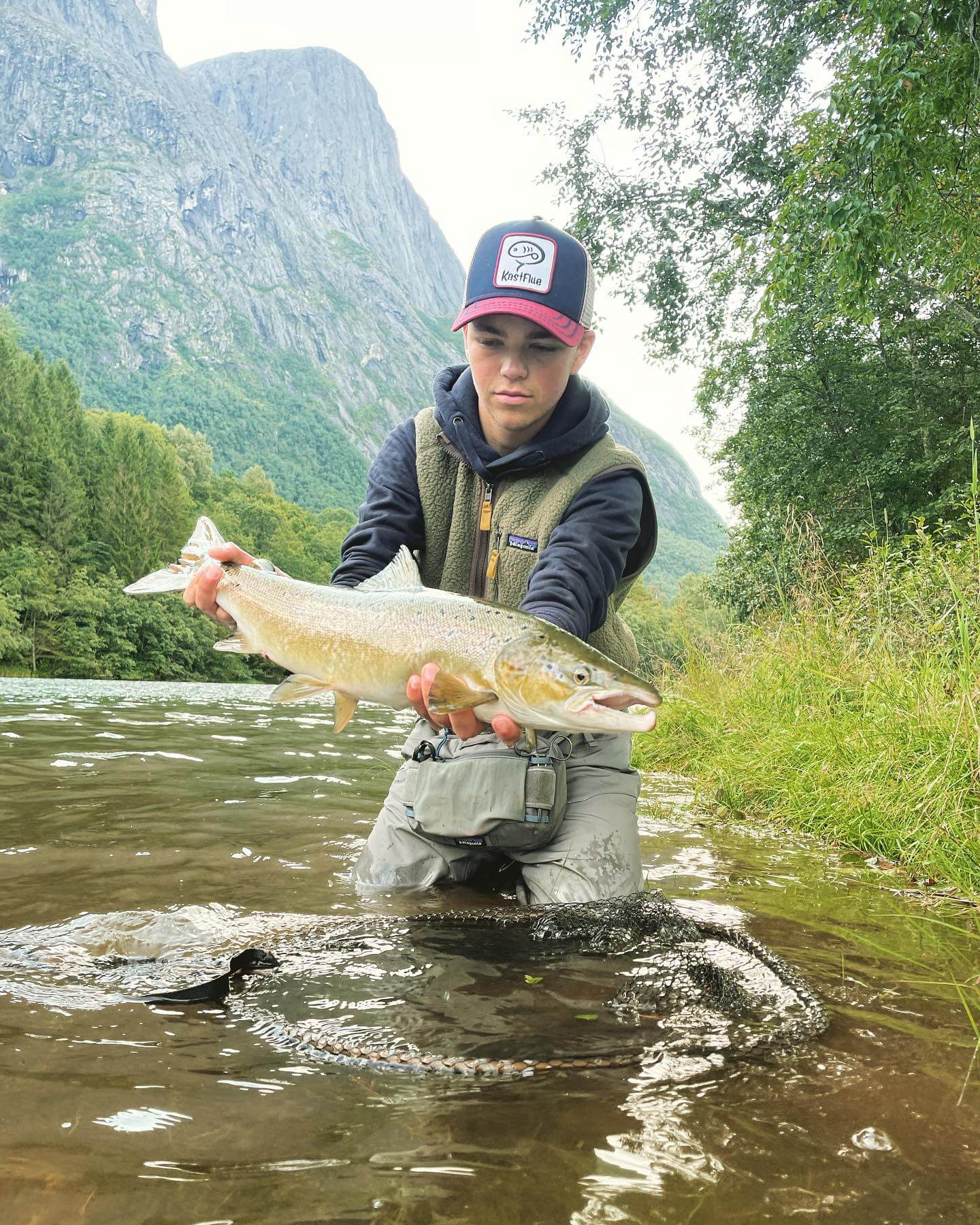 A beautiful late summer salmon caught by Kristian Askjem Grung: Eira River Salmon Fishing