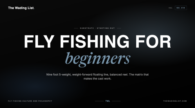 fly fishing for beginners