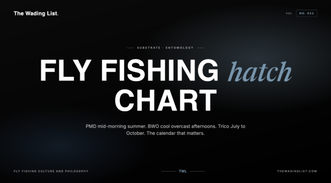 fly fishing hatch chart
