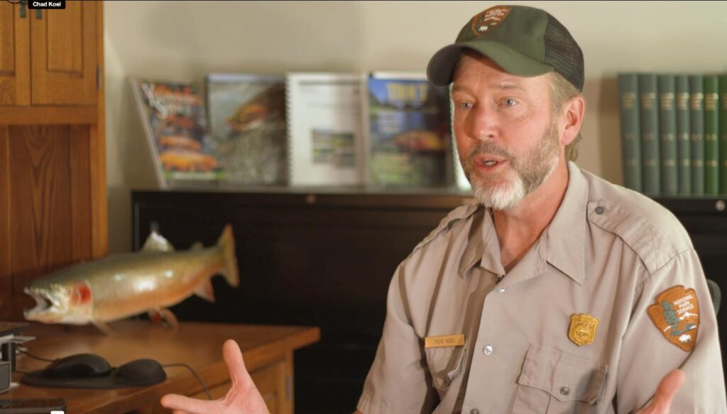 Yellowstone National Park fisheries biologist Dr. Todd Koel