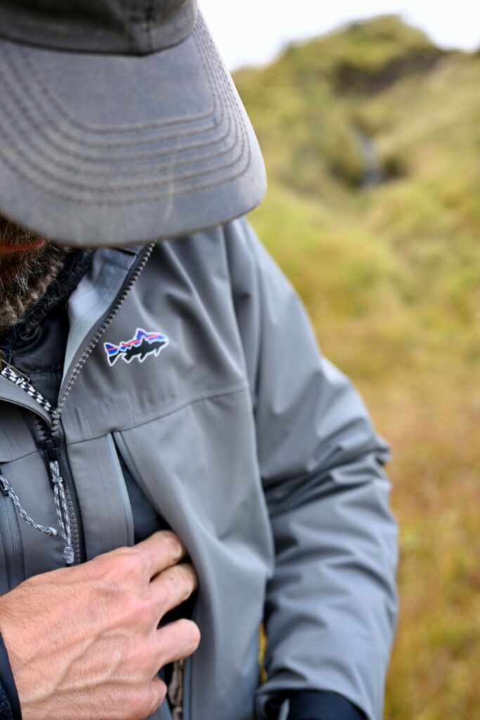 Chest pocket on the Patagonia Swiftcurrent Jacket
